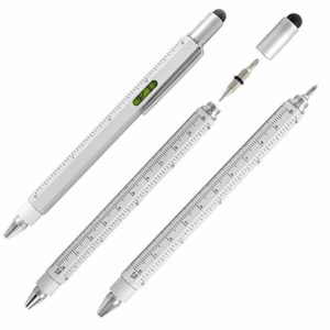 Bolígrafo De Aluminio Multifunción 6 En 1 Toolpen Silver
