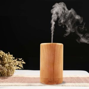 Humidificador Luz - Simil Madera - Con Timer