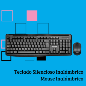 Combo Teclado Silencioso + Mouse Inalambricos (con Pilas)