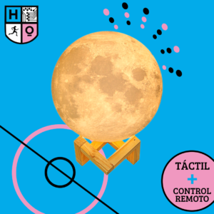 Lampara Luna Táctil 15 Cm Moon Light Con Control Remoto